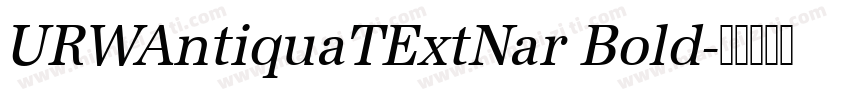 URWAntiquaTExtNar Bold字体转换
